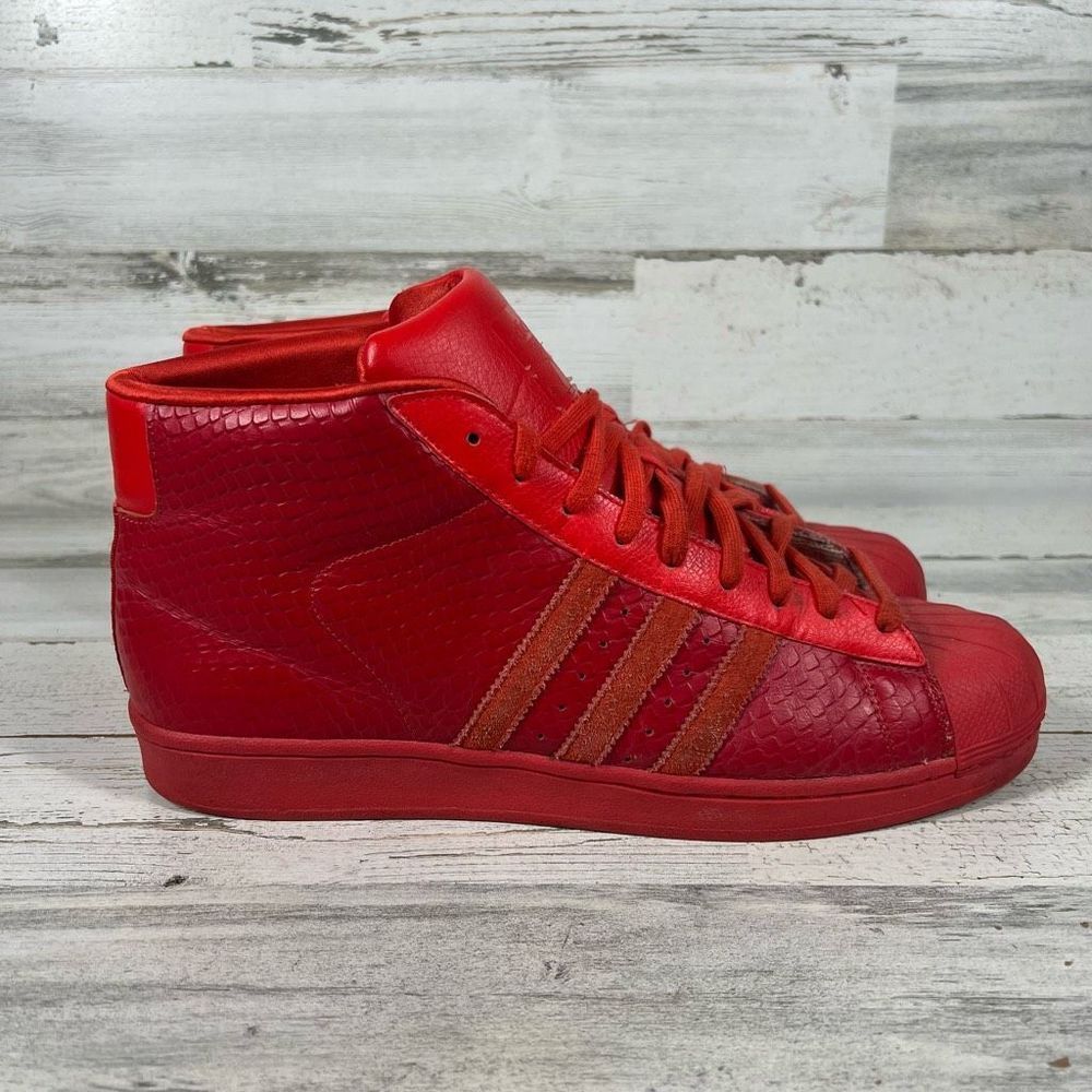 adidas Red High-Top Sneakers
